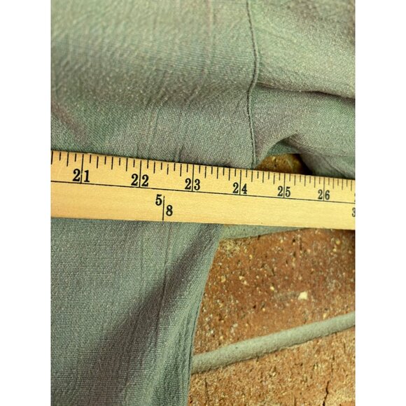 Handmade Green Boho Kimono Jacket With Colorful Patchwork Applique Details - Picture 8 of 13